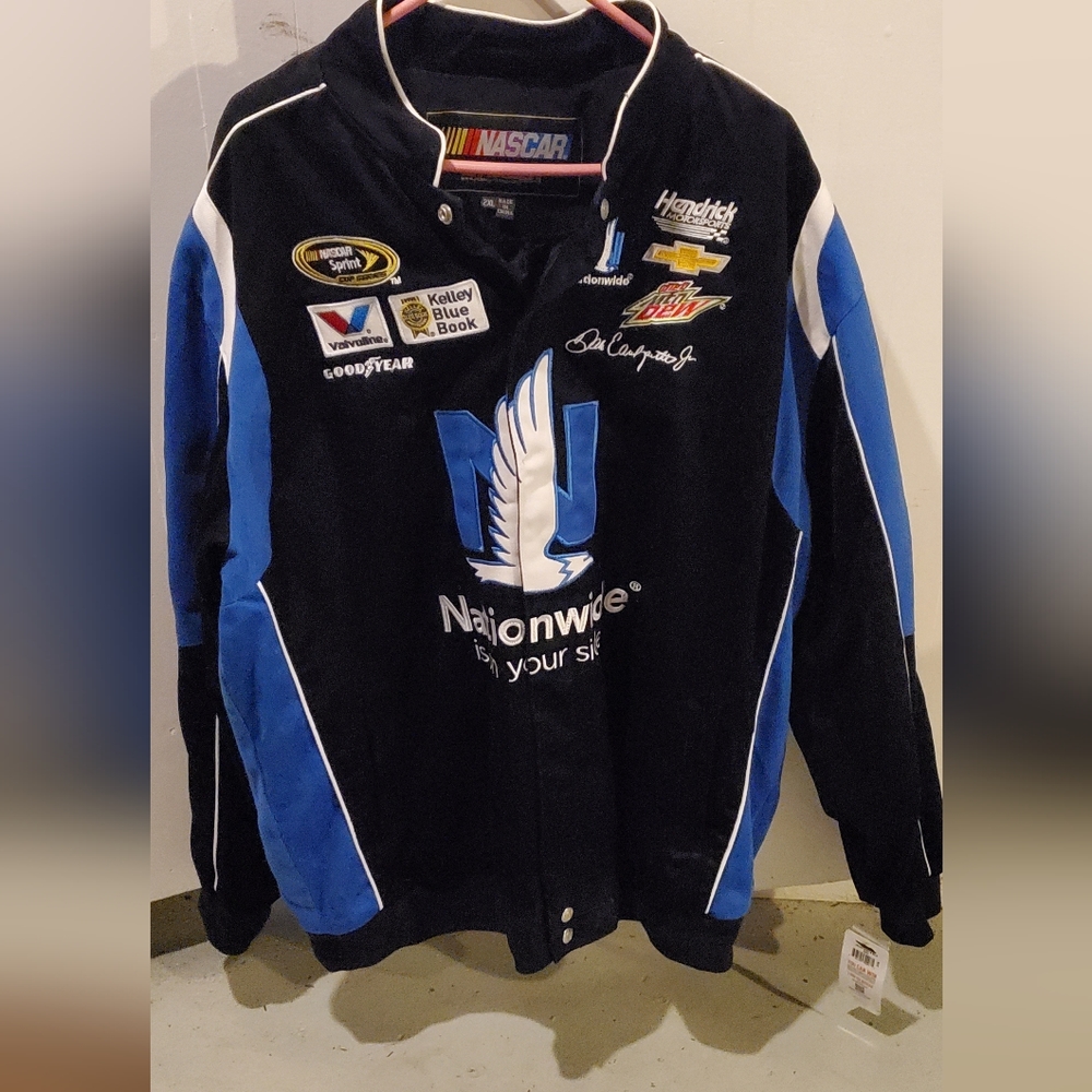 JH Designs Dale Earnhardt Jr Cotton #88  Nascar Jacket  NWT Size 2XL Mens. 2015.